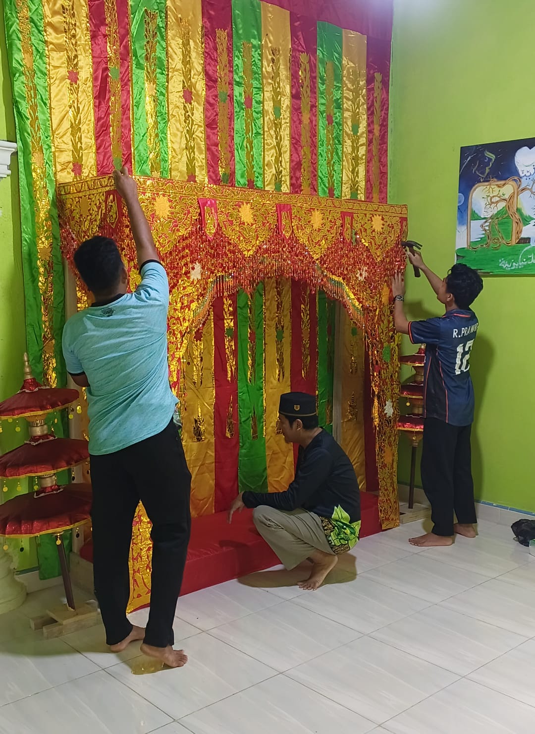 Pegawai KUA Bunguran Timur Laut Tunjukkan Kreativitas Lewat Pelaminan